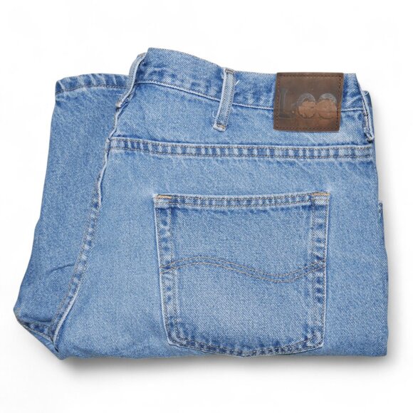 Vintage LEE Men’s Jean Shorts Tag Size 40 Actual 38 Denim Jorts Stonewashed GUC - Picture 7 of 9